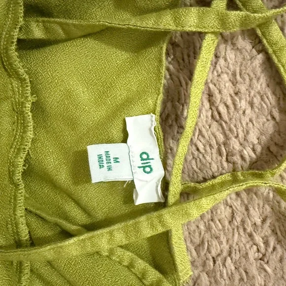 dip Lime Green women Casual summer dress - Picture 3 of 3